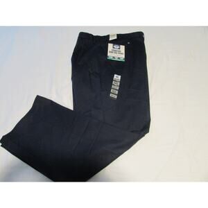 Dockers NAVY B&T Signature Iron Free Khaki with Stain Defender Pants 50x 32 NWT